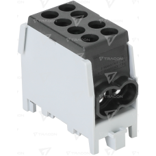 Clemă derivaţie 2.5-25mm2 Cupru si Aluminiu, fixare pe șină, negru ,2 intrari,2 iesiri Clemă derivaţie 2.5-25mm2 Cupru si Aluminiu, fixare pe șină, negru ,2 intrari,2 iesiri